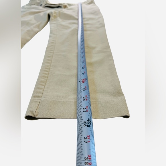 Worthington Slim Leg Cropped Pants, Womens, Color Khaki, Size 12 - Picture 6 of 12